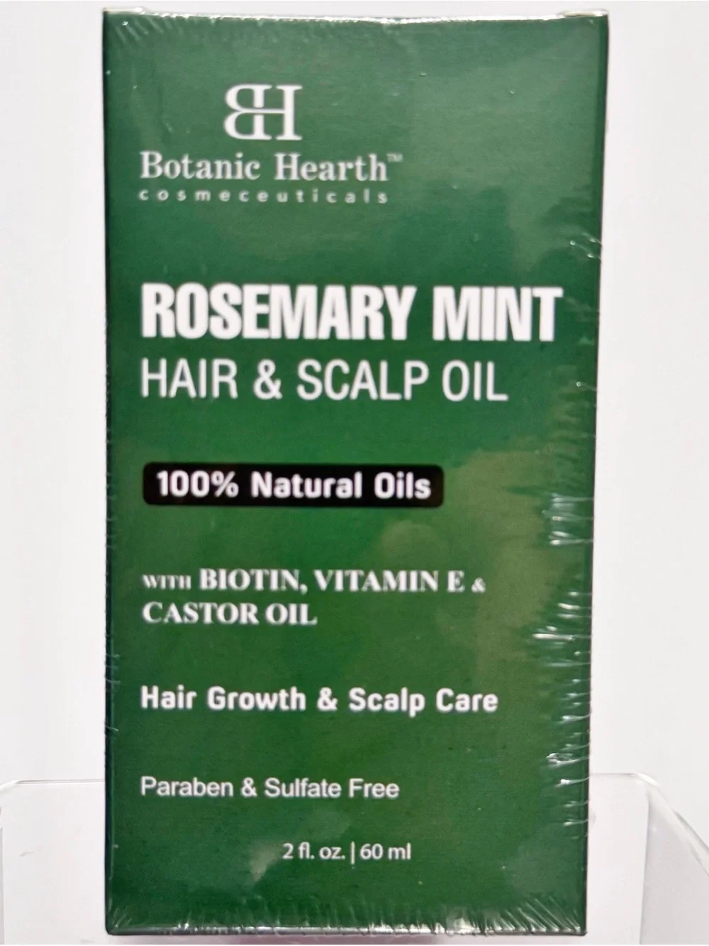 Botanic Hearth Rosemary Mint HAIR & SCALP OIL w/ Biotin & Vitamin E ~ New in Box
